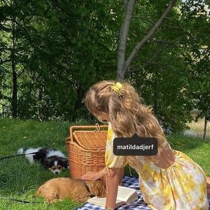 For Love & Lemons Zinna Mini Dress in Lemonade